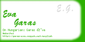 eva garas business card